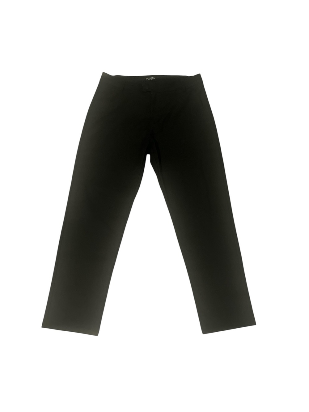 Men's Black Straight-Leg Pants